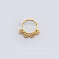 18k Gold Plated Nose Ring Body Jewelry Handmade Body Ring Septum Jewelry,